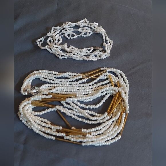 ♥️ Handmade Beaded Necklace 2 - Picture 1 of 7